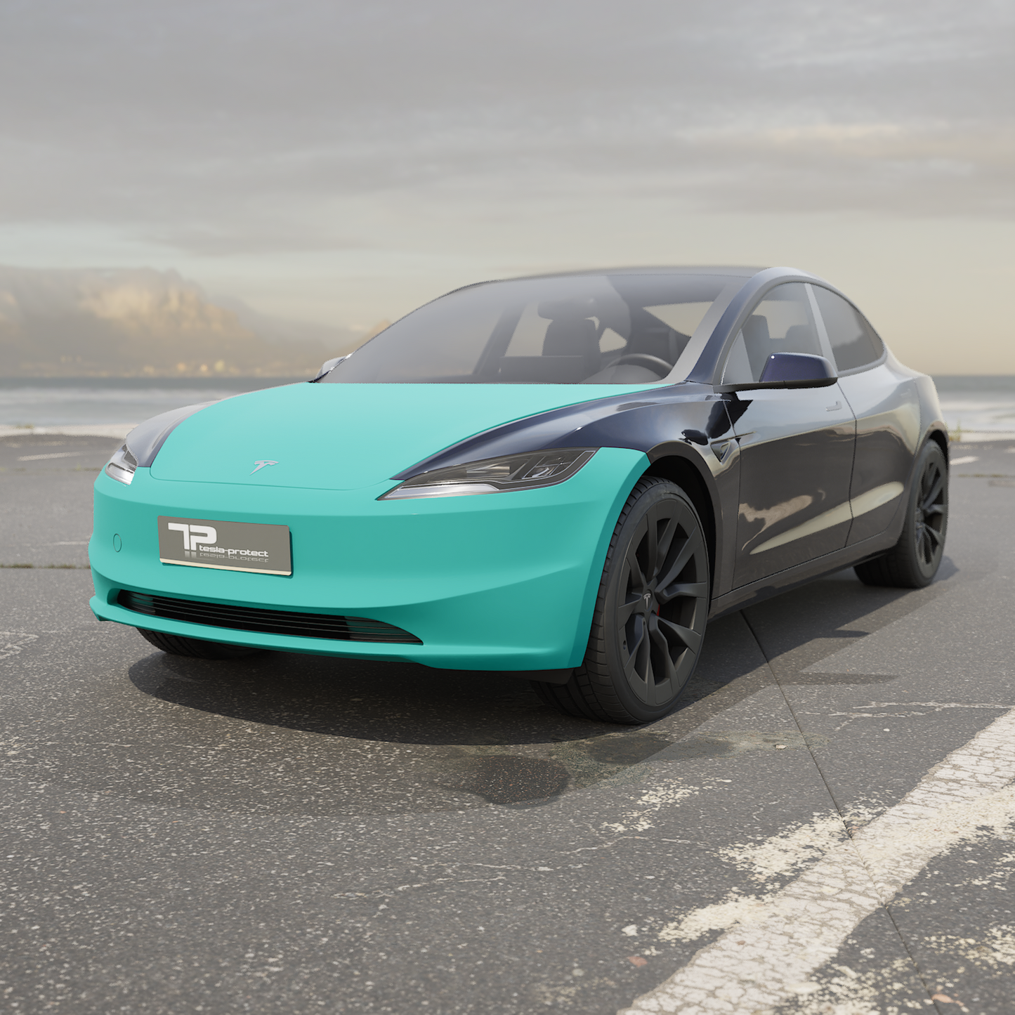 Model 3 "Highland" Frontkit Regular - PPF-sæt til køretøjet Front